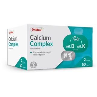 Dr.Max Calcium Complex Кальцій, Вітамін D, Вітамін К, 60 капсул на 30 днів прийому. До 12/2026