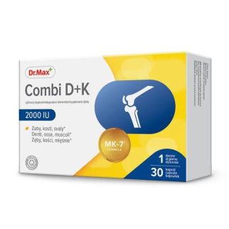 Dr.Max Combi D+K Вітамін D, Вітамін К, 30 капсул. До 04/2027