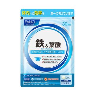 FANCL Iron & Folic acid Железо с фолиевой кислотой, 60 таблеток на 30 дней. До 05/2026