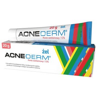 Acne-derm гель против акне осветляющий с азелаиновой кислотой 15%, 20 г. До 06/2026