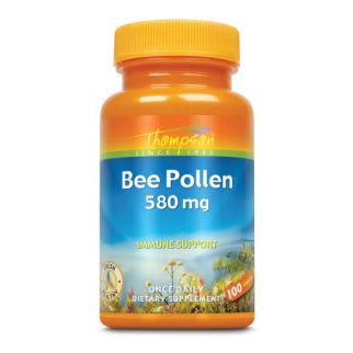 Thompson Bee Pollen 580 mg Пчелиная пыльца, 100 капсул. До 07/2027