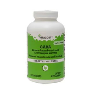 Vitacost GABA 1000 mg ГАМК гамма-аминомасляная кислота, 200 капсул. До 02/2027