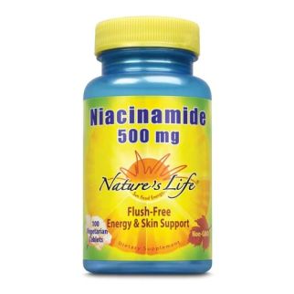 Natures Life Niacinamide 500 mg Ниацинамид (витамин В3), 100 таблеток. До 11/2027