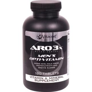 Vitacost ARO 3X Mens Opti-Vitamin Мультивитамины, аминокислоты, ферменты для мужчин,180 таблеток. До 01/2027