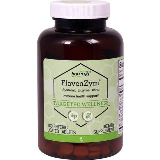 Vitacost Flavenzym Systemic Enzyme Blend Системные ферменты, бромелайн, папаин, панкреатин 800 таб. До 09/2027
