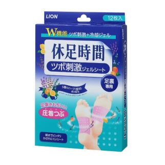 Lion Foot Relief Acupressure Охлаждающий массажный гель-пластырь для уставших ног, 12 шт. До 10/2027