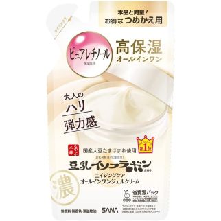 TOKIWA Sana Nameraka Honpo Wrinkle Gel Cream Refill Крем-гель от морщин с изофлавоном соевого молока, реф 100г