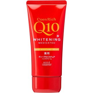 Kose Cosmeport CoenRich Q10 Whitening Medicated Deep Moisture Cream антивозрастной крем для рук и ногтей 80 мл