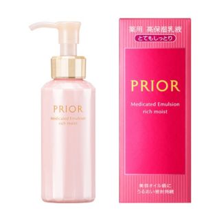 Shiseido Prior Medicated Emultion Rich Moist Интенсивно увлажняющая, омолаживающая эмульсия для лица, 120 мл