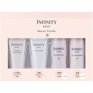 Kose Infinity набор Treatment Cleansing Cream 20г Treatment Wash 20г Concetrat Lotion II 35мл Emulsion II 35мл
