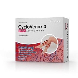 Activlab CycloVenox 3 EXTRA Легкие ноги, иглица колючая, гесперидин, вит. С, 30 капсул на 30 дней. До 12/2026