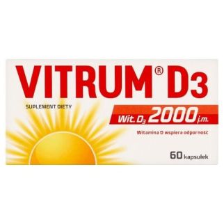 Vitrum D3 2000 IU Витамин D3 холекальциферол, 60 капсул на 60 дней. До 07/2027