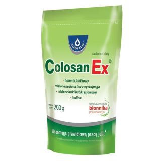 Oleofarm COLOSAN EX Колосан, клетчатка, семена льна и подорожника, инулин, порошок 200 г. До 12/2026