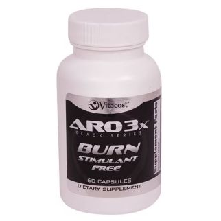 Vitacost ARO 3X BURN Black Series Растительный жиросжигатель без стимуляторов, 60 капсул на 30 дн. До 08/2026