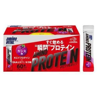 Ajinomoto Amino Vital Amino Protein Blackcurrant Flavor, EAA, BCAA, сывороточный протеин, 60 стик. До 02/2026