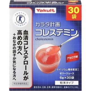 Yakult Body Plan Холестемин, шелуха семян подорожника, вкус ацеролы, 6 г х 30 пакетиков. До 07/2026