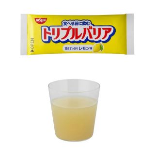 Nissin Foods Triple Barrier Psyllium Напиток из шелухи семян подорожника, вкус лимон, 1 пак. х 7г. До 01/2027