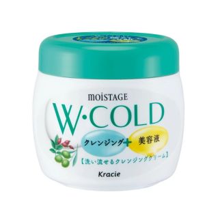 Kracie Moistage W Cold Cream Смываемый очищающий крем для лица, 270 г