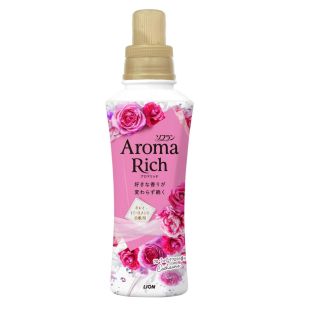 LION Soflan Aroma Rich Catherine Парфюмированный кондиционер для белья, аромат цветов и фруктов, 480 мл