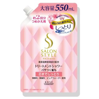KOSE Salon Style Treatment Shower Moisturizing Спрей для укладки волос, пополнение 550 мл
