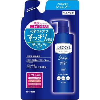 ROHTO Deoco Scalp Care Shampoo Шампунь по уходу за кожей головы, пополнение 370 мл