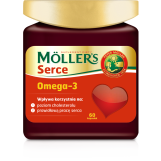 Tran Mollers Omega-3 Heart омега-3, 60 капсул