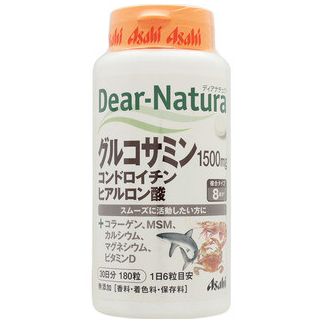 Asahi Dear Natura глюкозамін, хондроїтин, гіалуронова кислота, MSM, Тип ІІ колаген, 180 таб на 30 днів
