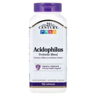 Пробіотик Acidophilus Probiotic Blend, 150 капсул (21st Century)