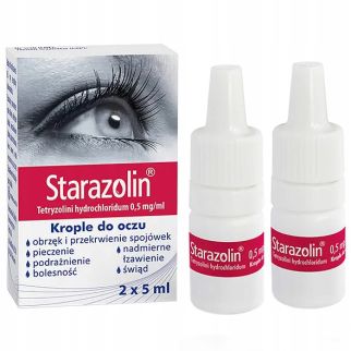 Краплі для очей Старазолін (Starazolin) 0,05%, 2×5мл, Польща