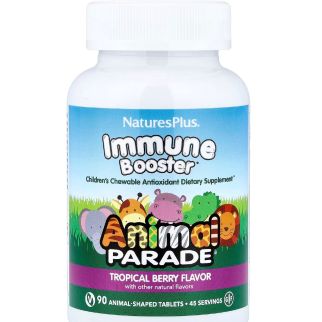 Animal Parade® Immune Booster — жувальні вітаміни для дітей, 90 шт (Nature’s Plus)