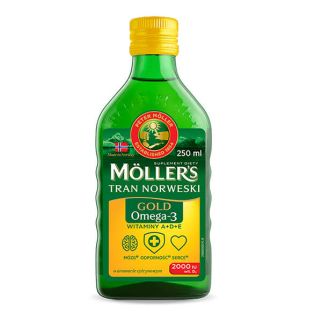 Риб’ячий жир Меллер Голд (Moller Gold) зі смаком лимону, 250 мл