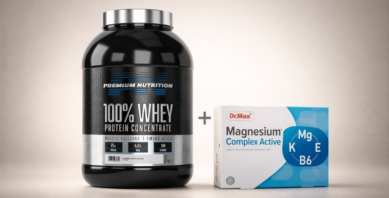 Купуй протеїн &mdash; отримуй магній Dr.Max у подарунок